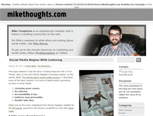 Tablet Screenshot of mikethoughts.com